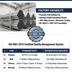 Tubería de Acero Inoxidable 304 316 Brillante, Recocida, Diámetro Exterior 76.2mm x 1.5mm, <span class=keywords><strong>ISO</strong></span> 9001 <span class=keywords><strong>EN</strong></span> <span class=keywords><strong>10204</strong></span> 3.1 MTC, Laminada <span class=keywords><strong>en</strong></span> Frío de Precisión - Product Image 5