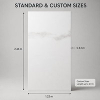 Revêtement mural en PVC imitation marbre blanc, flexible, 5-8 mm, imperméable, panneau mural décoratif en bambou et charbon de bois pour la décoration murale