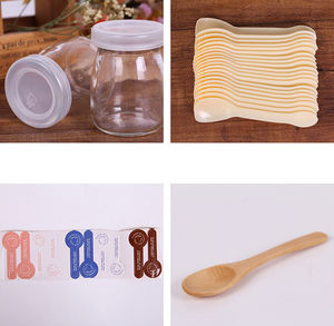 Botella de Vidrio Transparente SQ106 para Almacenamiento Doméstico, 100 ml, para Pudín, Leche Fresca, Mini, Venta al Por Mayor - Product Image 2