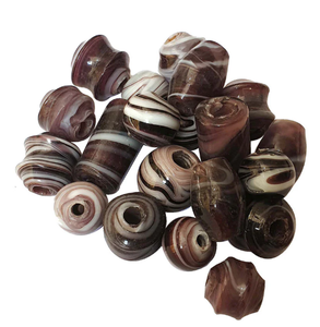 Cuentas de vidrio de Murano africanas de colores personalizados, ovaladas, sueltas a granel para la fabricación de joyas, servicio de muestra de la marca FE. - Product Image 2