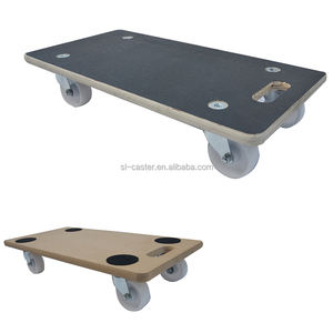 Carro de madera de alta calidad 300kg Carro de madera contrachapada recubierto de PVC Carro móvil antideslizante duradero - Product Image 6