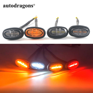 Kit de feux de calandre avant Autodragons à lentille transparente/fumée, couleur ambre, LED blanc, ambre, rouge pour Ran Ger Rap Tor 2020 - Product Image 3