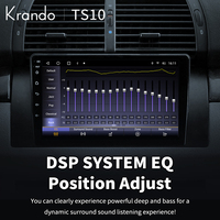Écran de voiture Krando Android Car-play Auto Radio 1280*720 écran tactile GPS Navigation 8core DSP pour BMW X5 E39 E53 1999-2006