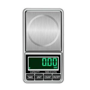 เครื่องชั่งดิจิตอลขนาดเล็กสำหรับเครื่องประดับเงินสเตอร์ลิงสีทองน้ำหนัก100ก.-600ก. ช่วง1กก. น้ำหนักแบตเตอรี่สมดุลอิเล็กทรอนิกส์สำหรับชั่งน้ำหนัก - Product Image 1