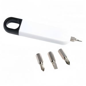 Juego de Destornilladores 4 en 1, Mini Kit de Herramientas Portátil en Forma de Cápsula con Puntas de Precisión Planas y Phillips para Reparación de Relojes - Product Image 1