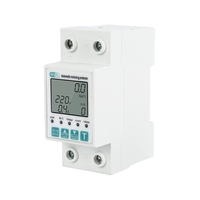 Interruptor Automático WiFi Tuya 2P 63A con Medidor de Energía, Protección Contra Sobretensión, Baja Tensión y Fugas