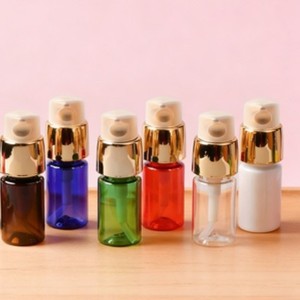 10Ml Flat Shoulder Pet <b>Plastic</b> Dispensing <b>Bottle</b> Lotion Pump <b>Empty</b> Sample <b>Bottle</b> For Cosmetic Use - Product Image 1