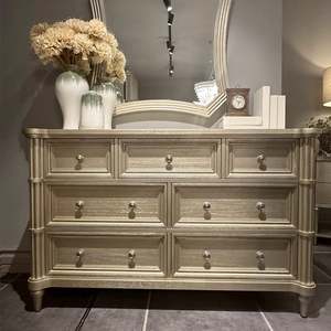Table de maquillage de luxe personnalisée tiroirs de rangement coiffeuse avec dessus en bois <span class=keywords><strong>commode</strong></span> à miroir - Product Image 3