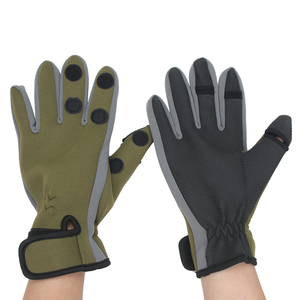 Guantes de Neopreno Térmicos Impermeables con Diseño de Tres Dedos Abatibles para Pesca, Nuevo Ingreso - Product Image 1