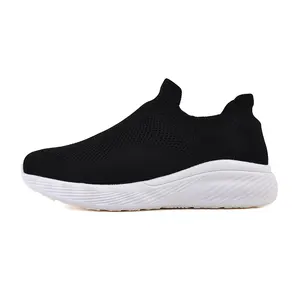 QILOO Black Sock Shoes Custom Men&#39;s Sports for Running for Summer and Winter MD Anti-slip Shoes Mesh OEM Log