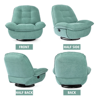 Fauteuil inclinable pivotant surdimensionné VANBOW avec repose-pieds