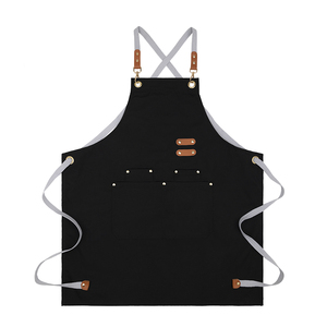 Venta al por mayor cintura babero lona impermeable espalda cruzada Chef <span class=keywords><strong>delantal</strong></span> sin mangas <span class=keywords><strong>para</strong></span> hombres mujeres <span class=keywords><strong>para</strong></span> Cocina Barbacoa restaurante limpieza - Product Image 1