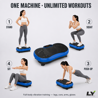 Fernbedienbare Ganzkörper-Vibrationsplatte 200W 150KG Shaker-Plattform 110V--220V für Heim-Fitness-Workout