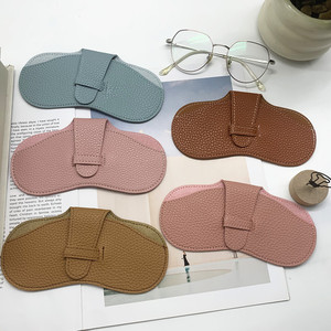 กระเป๋าใส่แว่นกันแดดหนังลายก้อนกรวดพร้อมส่ง, ซองใส่แว่นกันแดดสำหรับเดินทางช่วงฤดูร้อน, กระเป๋าป้องกันรอยขีดข่วนเลนส์ - Product Image 1