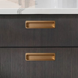 Aluminium Alloy Modern Skin-Feel Slotted Embedded Cabinet <b>Door</b> Drawer Wardrobe Dresser Handle Easy Installation Bedroom Bathroom - Product Image 1