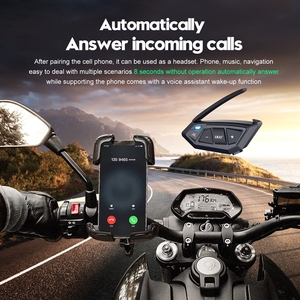 EJEAS MS20 Bluetooth 5.1インターコミニカドール防水オートバイヘルメットメッシュ付きCasco Bluetoothインターコムオートバイ用 - Product Image 6