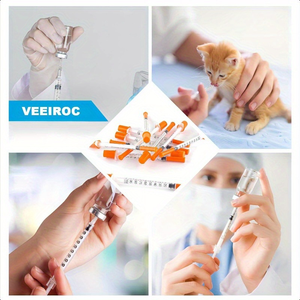 Seringues à insuline 1 ml, étui jetable stérile vétérinaire scellé, 50 unités, <span class=keywords><strong>seringue</strong></span> d'injection 1 ml 8 mm 31 Ga 5/16 - Product Image 5