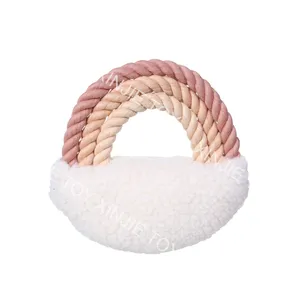 Pet dog toy corda di cotone peluche fabbrica all'ingrosso personalizzato morso denti rettifica diversione giocattoli per animali domestici