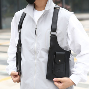 Bolso <span class=keywords><strong>Bandolera</strong></span> Retro para <span class=keywords><strong>Hombre</strong></span> con Logotipo OEM, Bolso de Hombro Multifuncional, Mochila para Móvil para Exteriores - Product Image 1