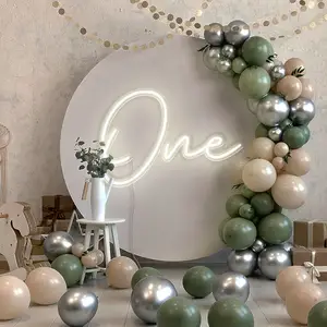 Letrero de neón Led, letrero de neón número uno personalizado para la decoración de la pared de la habitación de la fiesta del primer cumpleaños - Product Image 1