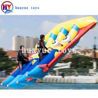 Bateau banane gonflable de qualité commerciale pour sports nautiques, surf, poisson volant gonflable remorquable pour jet ski