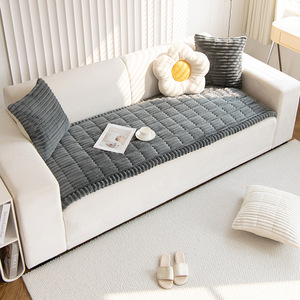 Corduroy <b>Sofa</b> <b>Cushions</b> Solid Color 3cm Thick Non Slip Cover <b>For</b> Multiple Scenarios Spring 2025 - Product Image 2