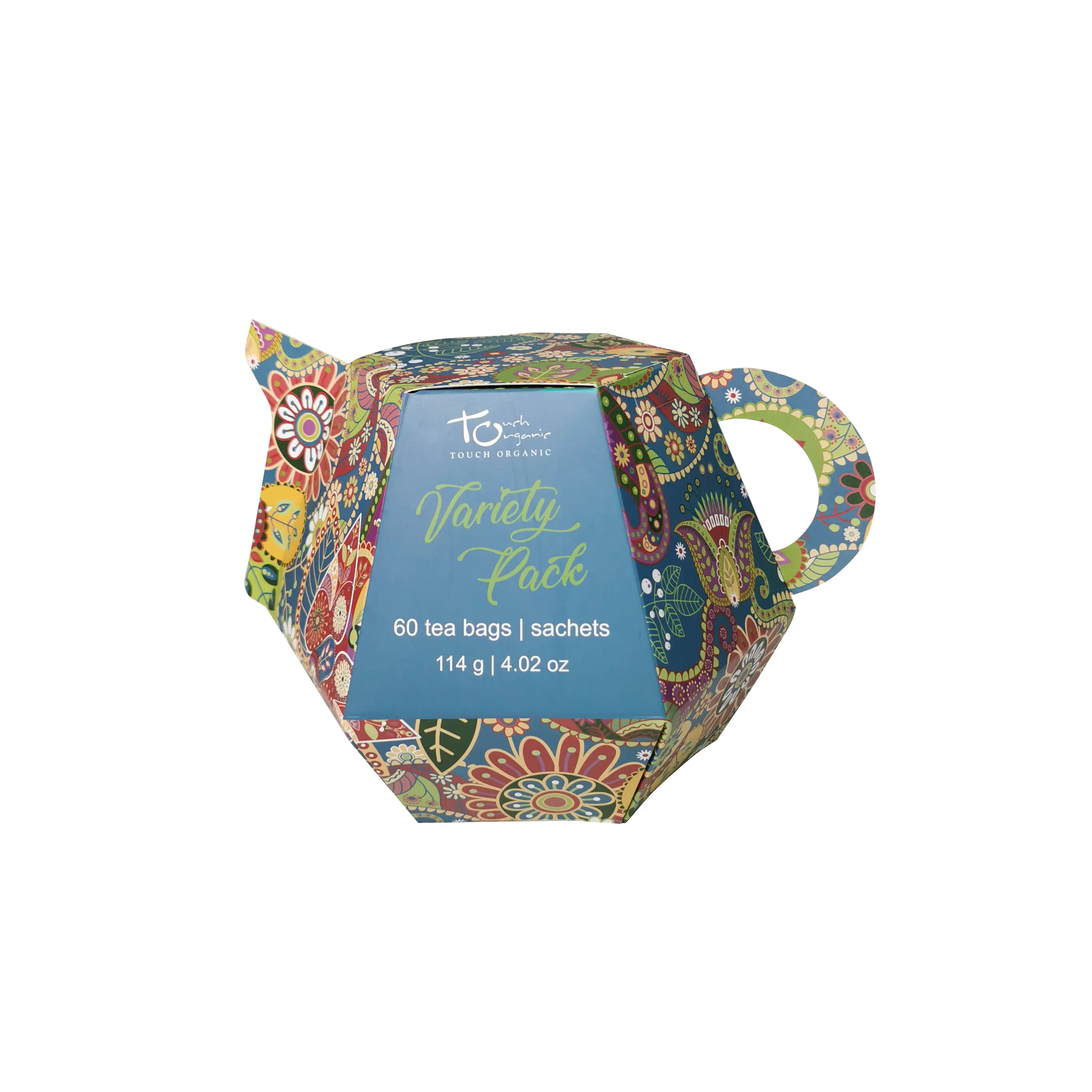 Creative teapot shape foldable custom tea packaging boxes