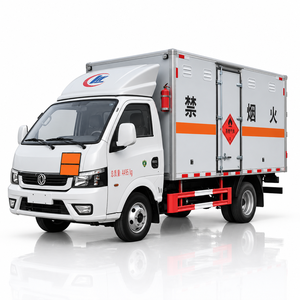 Camión Dongfeng para Transporte de Cilindros de Gas, Camión Caja Azul para Gases Inflamables, Vehículo de Materiales Peligrosos para Entrega de Cilindros de GLP y Acetileno - Product Image 1