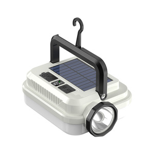 YIHAN Portable Solar LED Camping <b>Lamp</b> 5000K Daylight IP65 Waterproof Lithium Battery Rechargeable CE Certified Dimmable USB - Product Image 2