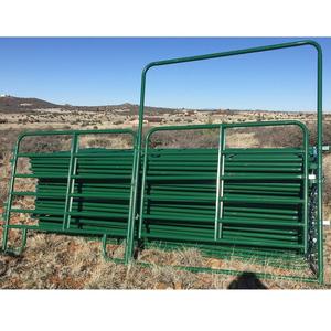 Cercado Modular para Ganado, Corral Portátil para Vacas/Caballos, Panel Redondo Galvanizado de Alta Resistencia para Ovejas con 5 o 6 Barras - Product Image 1
