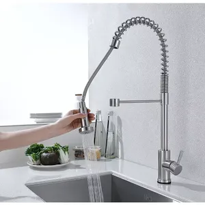 <span class=keywords><strong>Robinet</strong></span> de cuisine Aida Spring Pole Kitchenaid, <span class=keywords><strong>support</strong></span> pour robinets de cuisine, robinets de cuisine à bec extractible, robinets mélangeurs à colonne haute - Product Image 3