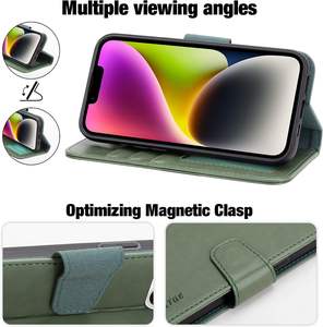 <span class=keywords><strong>2023</strong></span> para Iphone 15 14 13 12 11 pro Max Funda <span class=keywords><strong>de</strong></span> cuero con tapa Funda para teléfono móvil Funda magnética para teléfono con tarjeta a prueba <span class=keywords><strong>de</strong></span> golpes - Product Image 5