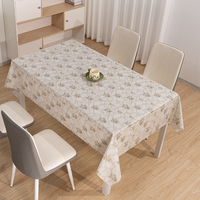 Nappe de table rectangulaire en PVC imprimé à carreaux roses, résistante à la décoloration, pour café