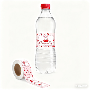 Etiquetas Adhesivas Personalizadas para Botellas de <span class=keywords><strong>Agua</strong></span>, Pegatinas para Decoraciones de Bodas, Fiestas de <span class=keywords><strong>Cumpleaños</strong></span>, Baby Showers - Product Image 1