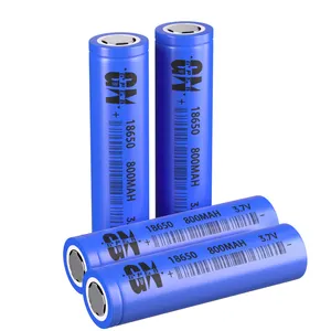 Customized 18650 800mah 3.7v rechargeable lithium ion battery 3.7v 18650 lithium battery