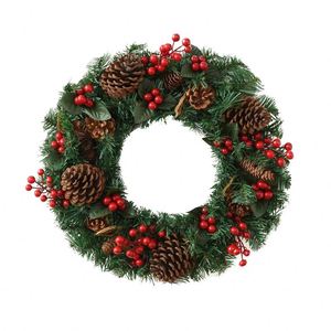 Luxury PVC Christmas Tree Set for Home and <b>Outdoor</b> Decor New Decorative Window <b>Hanging</b> <b>Light</b> Door Wreath and Tabletop for Party - Product Image 1