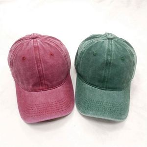 Gorras de Béisbol de Algodón Lavado al por Mayor para Adultos, Estilo Desgastado, 6 Paneles, Gorras Suaves Tipo Dad Hat - Product Image 4