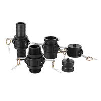 Adaptador de extremo macho tipo DP de 2 pulgadas para tanque IBC con tapa antipolvo y conexión rápida Camlock