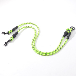 Naylon halat çift köpek tasma kayma kurşun 360 döner hiçbir arapsaçı çift yürüyüş tasma şok emici yansıtıcı Bungee tasma <span class=keywords><strong>2</strong></span> köpekler için - Product Image 6