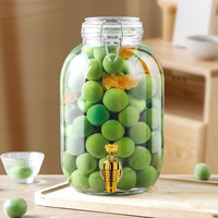 Vente en gros Grand bocal de fermentation en verre vintage avec robinet