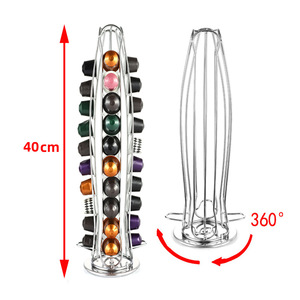 Organisateur de capsules de café avec rotation à 360° °   Conception rotative et gain de place, idéale pour la cuisine à domicile ou le bureau - Product Image 1