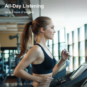Auriculares Inalámbricos de Conducción Ósea Bluetooth 5.3, Auriculares Deportivos con Control de Botones Detrás de la Oreja, Resistentes al Agua IPX5 - Product Image 5