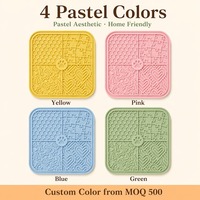 BPlus Pro Grade - Tapete de silicona para lamer para perros con 4 patrones y ventosa central con huella de pata, el más vendido, OEM, 20 cm, tendencia