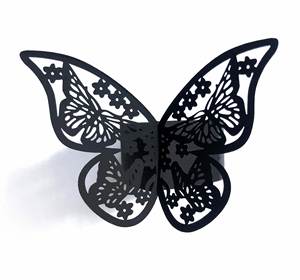 Cincin Serbet Kupu-kupu 3D Multi-warna Grosir untuk Dekorasi Meja Pernikahan Restoran - Product Image 6