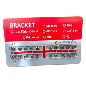 Mini MBT Monoblock Orthodontic Brackets 0.022 Slot 345 Hooks <b>Sandblasted</b> Metal Dental Alignment Accessories - Product Image 3