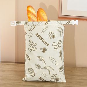 Bolsa de <span class=keywords><strong>pan</strong></span> de cera de abeja de diseño moderno, ecológica, plegable, de algodón, reutilizable, almacenamiento de <span class=keywords><strong>levadura</strong></span>, conservación de frescura, grado alimenticio para - Product Image 3