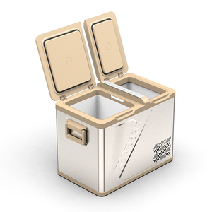Congélateur portable écologique <span class=keywords><strong>Alpicool</strong></span> QLS45, refroidisseur de voiture 12V, compresseur, réfrigérateur de camping extérieur, double zone, réfrigérateurs de voiture - Product Image 6
