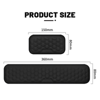 Repose-poignets ergonomique en mousse à mémoire de forme pour clavier et souris – Conception ergonomique pour bureau, télétravail, ordinateur portable et ordinateur de bureau