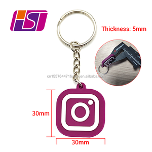 سلسلة مفاتيح سيليكون بتقنية NFC للتحكم في الدخول، تردد 13.56 ميجاهرتز، شريحة Ntag213، مفتاح RFID سيليكون صديق للبيئة ومقاوم للماء، علامة وسائط اجتماعية ثلاثية الأبعاد ناعمة - Product Image 4