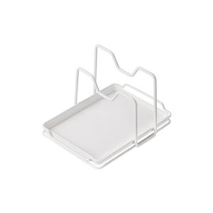Nuevo diseño, soporte de almacenamiento de cuchara de doble capa, impermeable, multifunción, tapa de olla de cocina, espátulas, estante de almacenamiento con bandeja - Product Image 4